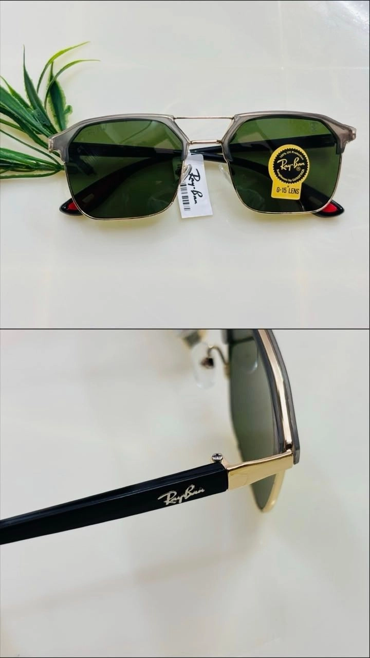 Tickkart R Ban Green Glass 1199 sunglass 1