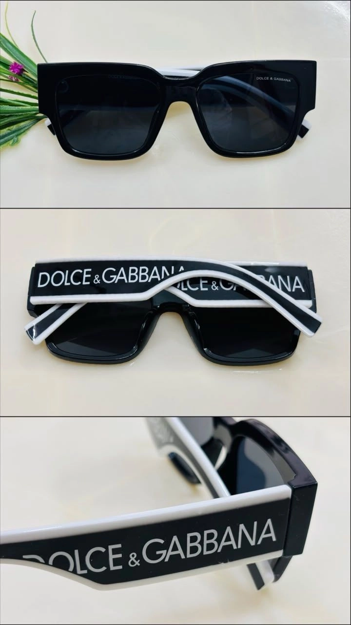 Tickkart D & G Black With White Gloss sunglass 1