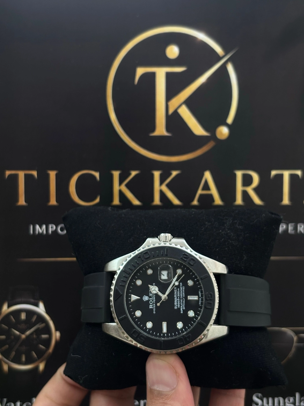 Tickkart Rolx Pu Silver silicon 1