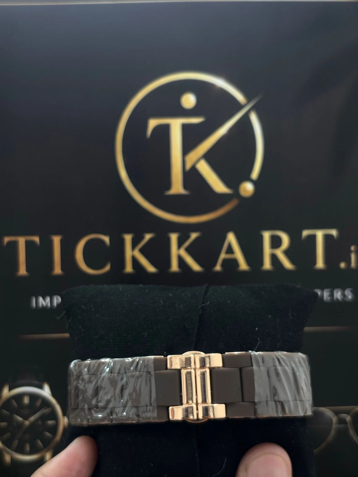 Tickkart ARM Rubber metal Brown chrono 3