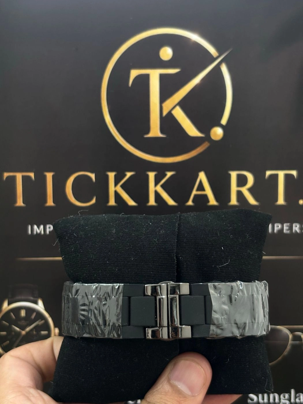 Tickkart ARM Full Black Rubber Metal Chrono 3