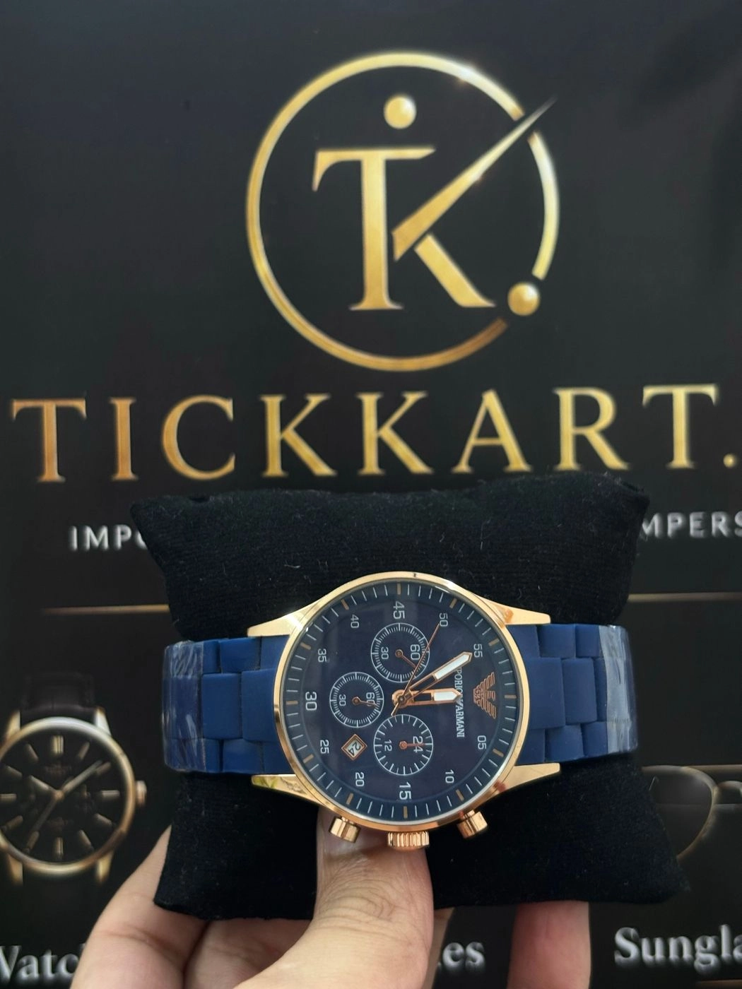 Tickkart ARM Blue Rubber Metal chrono 1