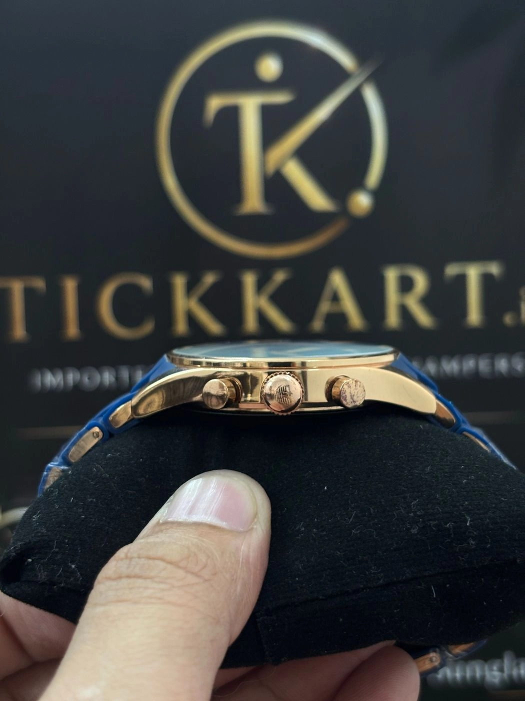 Tickkart ARM Blue Rubber Metal chrono 2