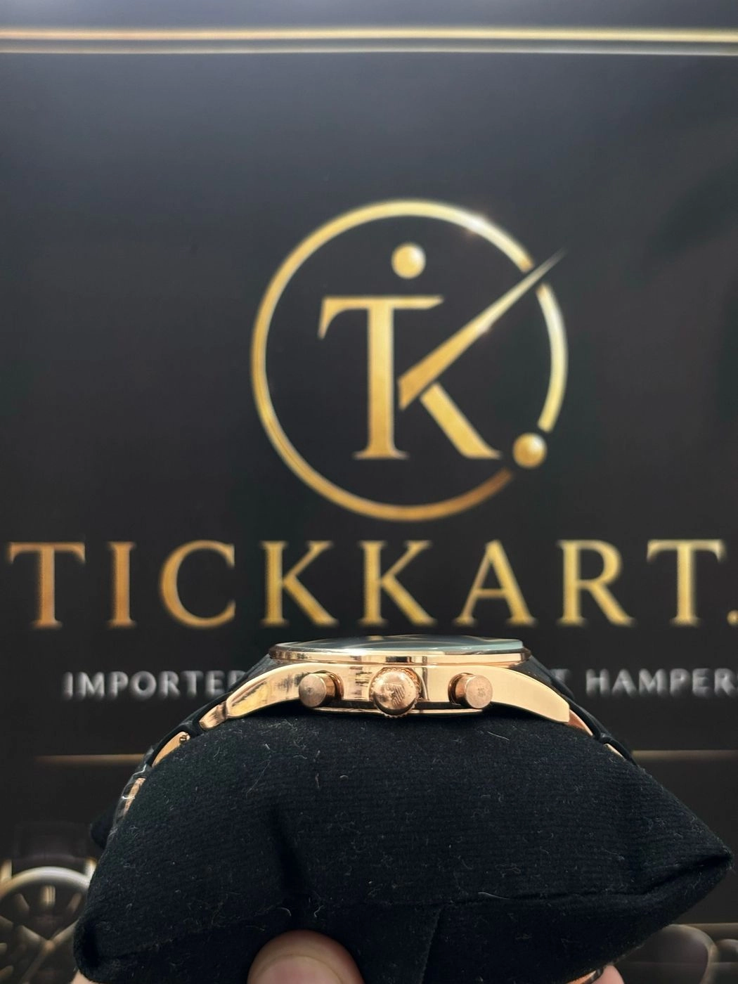 Tickkart ARM rosegold black Rubber Metal Chrono 2