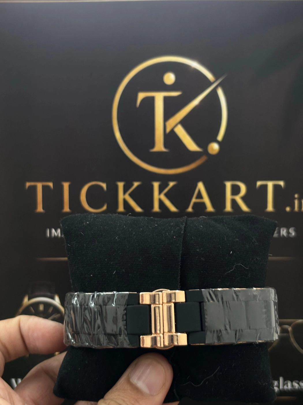 Tickkart ARM rosegold black Rubber Metal Chrono 3