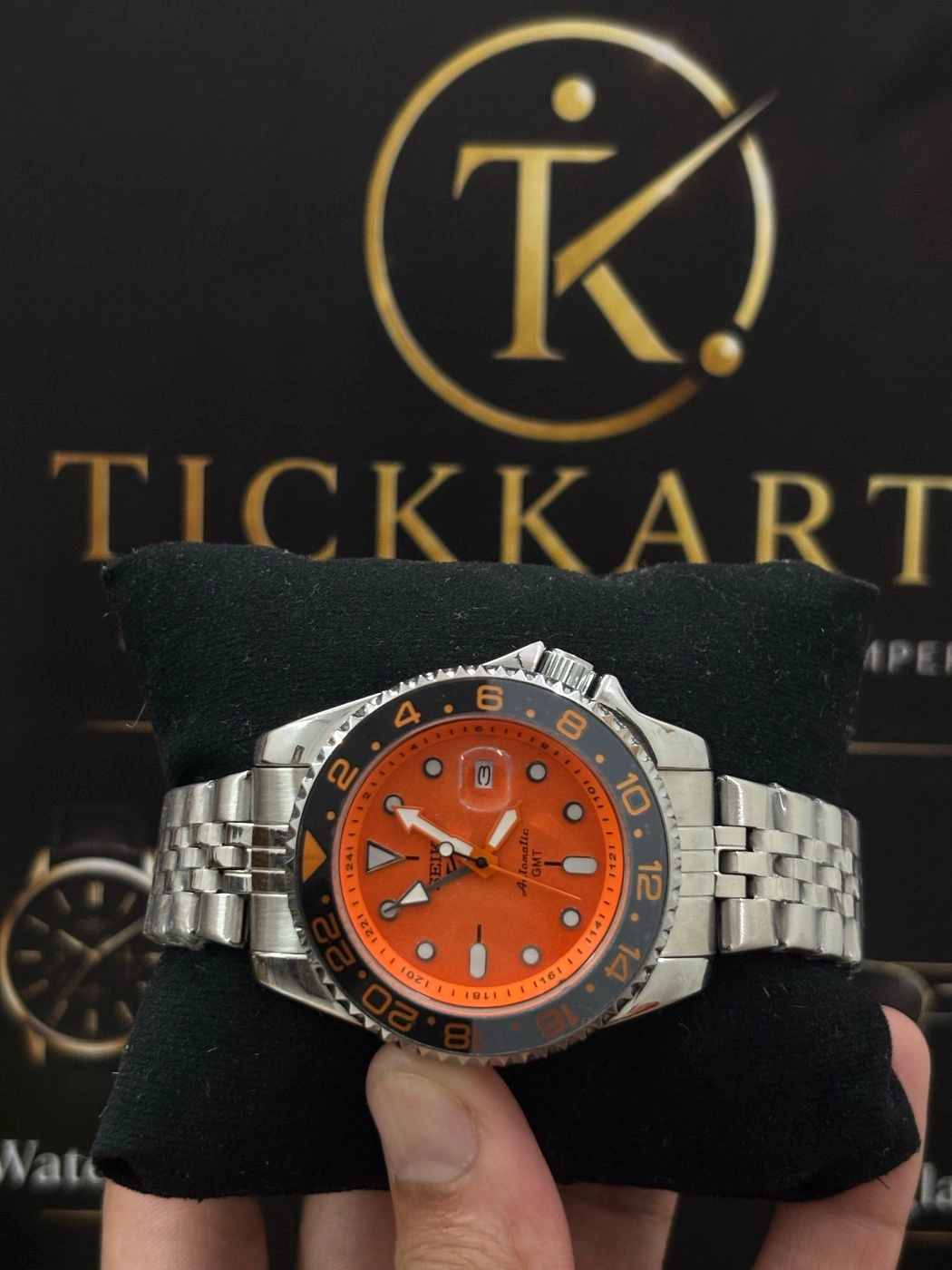 Tickkart SEIK0 Orange GMT Non Automatic 1