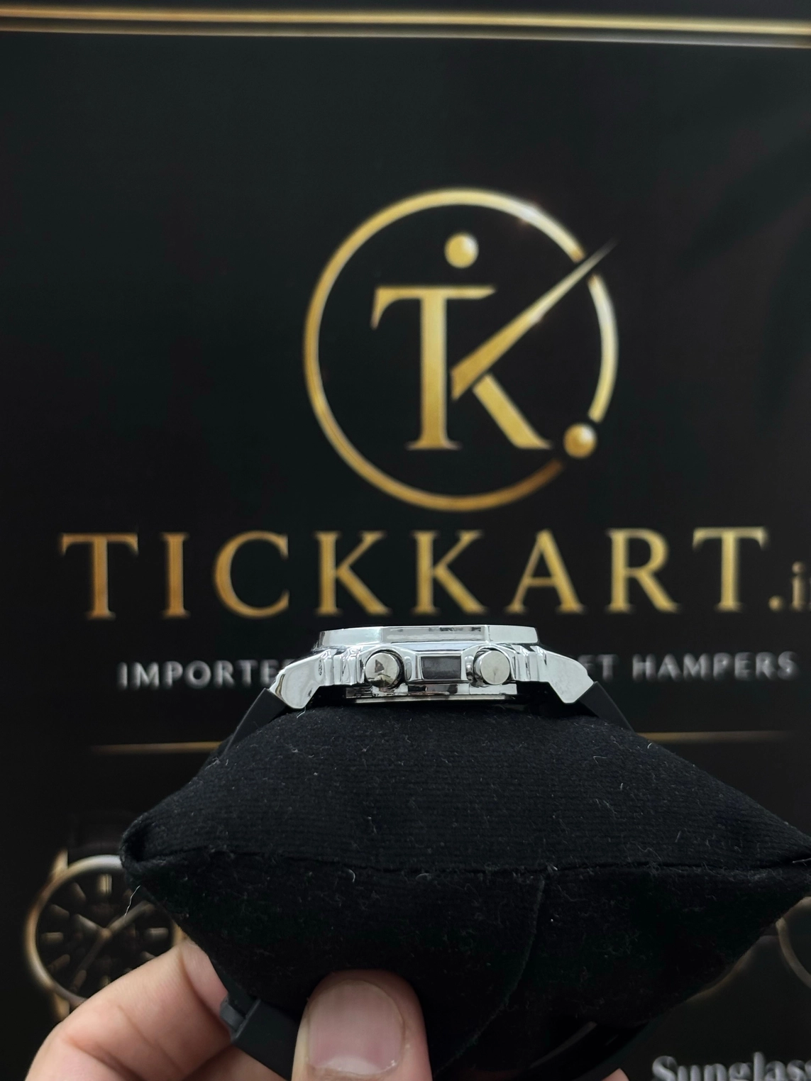 Tickkart Vintage Bold Silicone Silver Black 2