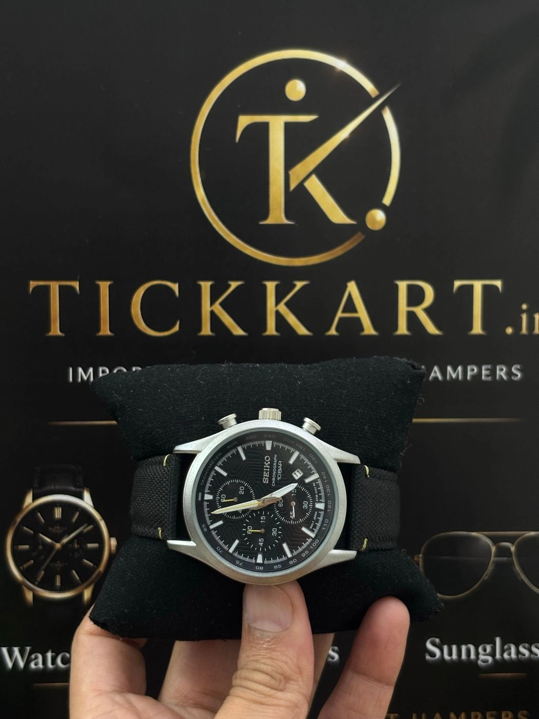 Tickkart SEIK 010bar Leather Grey Black 1