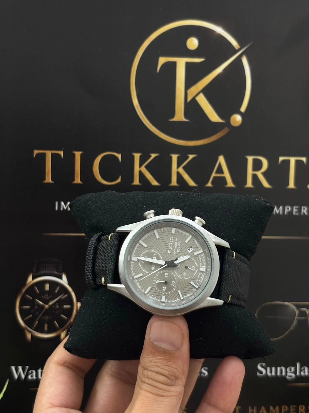 Tickkart SEIK 0 10bar Leather Grey 1