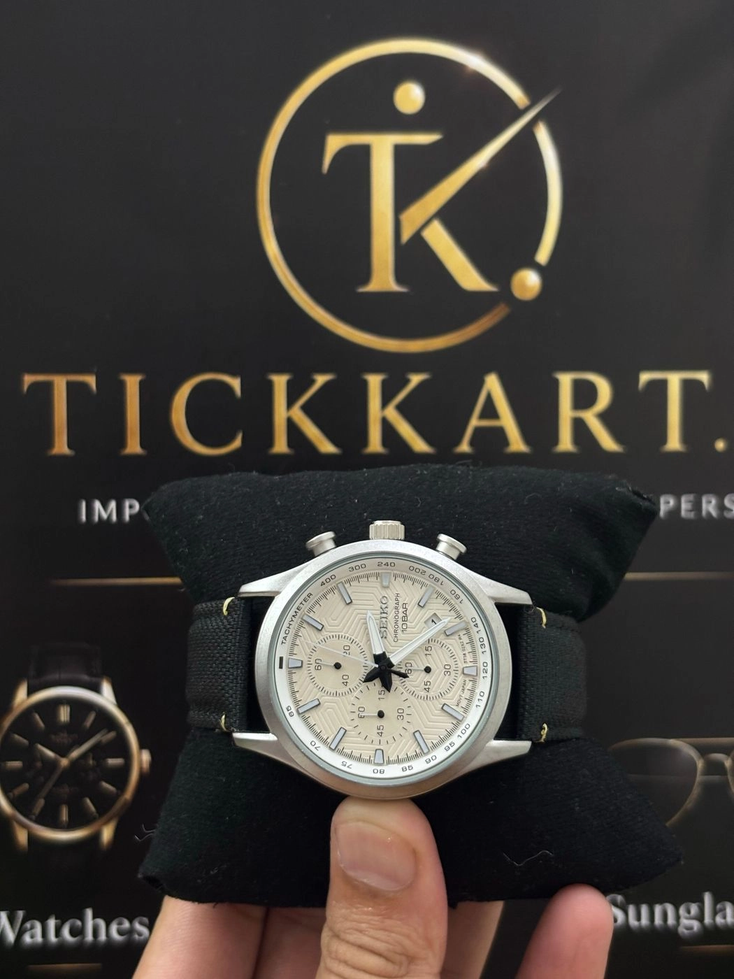 Tickkart SEIK 0 10bar Leather White 1