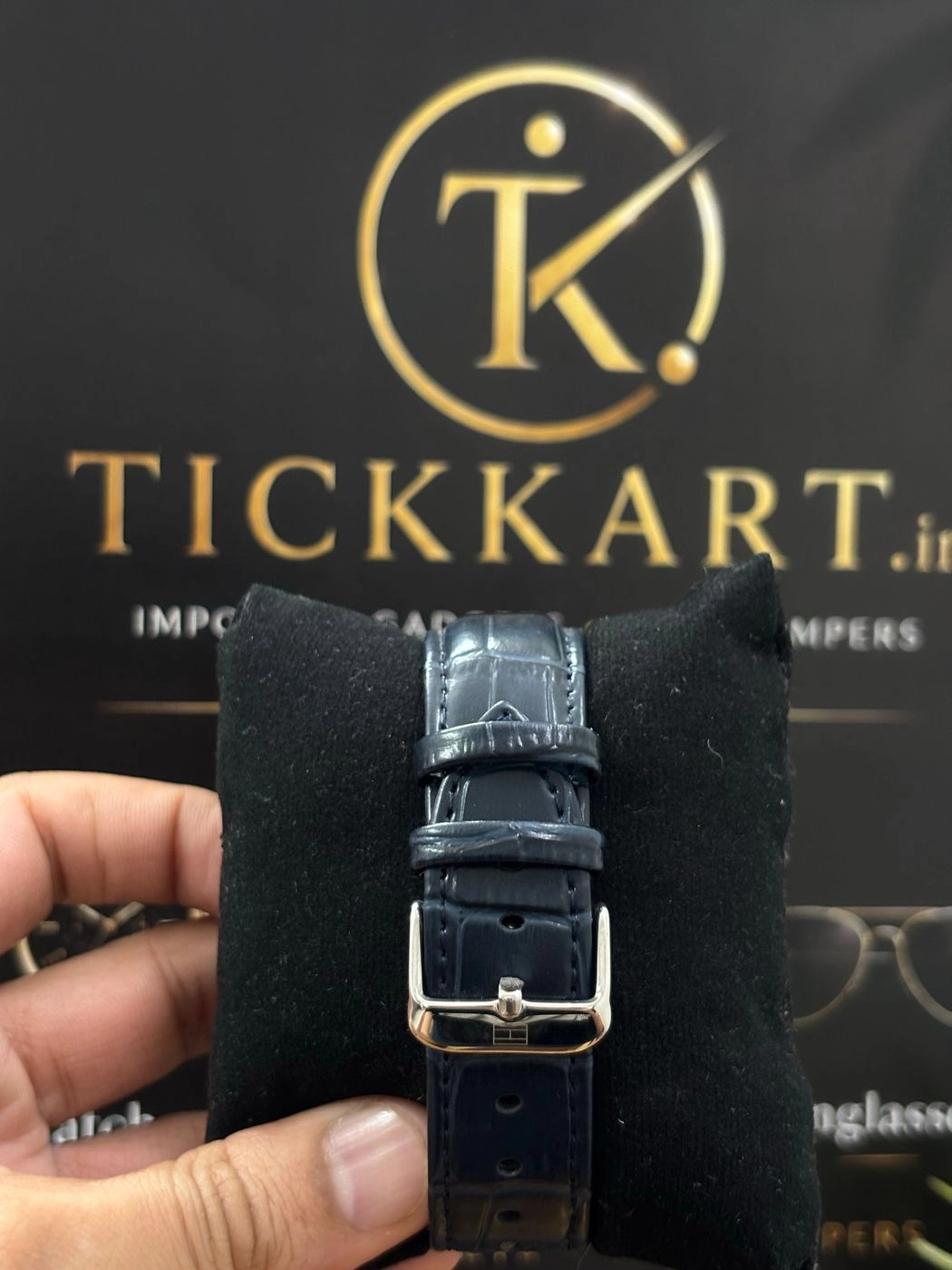 Tickkart TOM Baker leather Silver Blue 3
