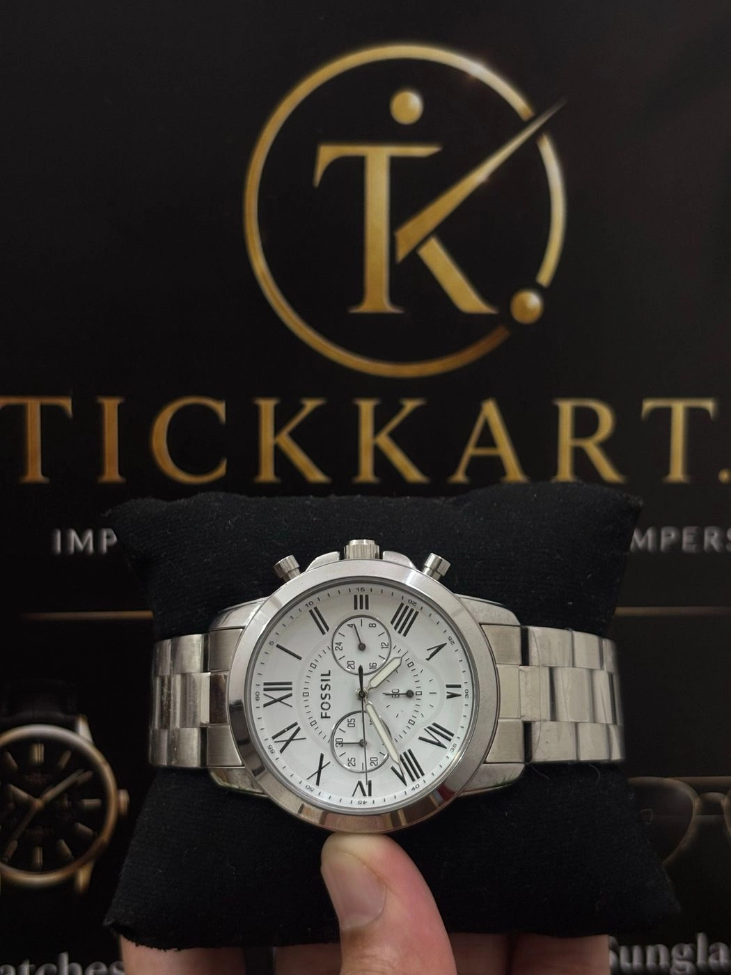 Tickkart FOS Roman Metal white 1