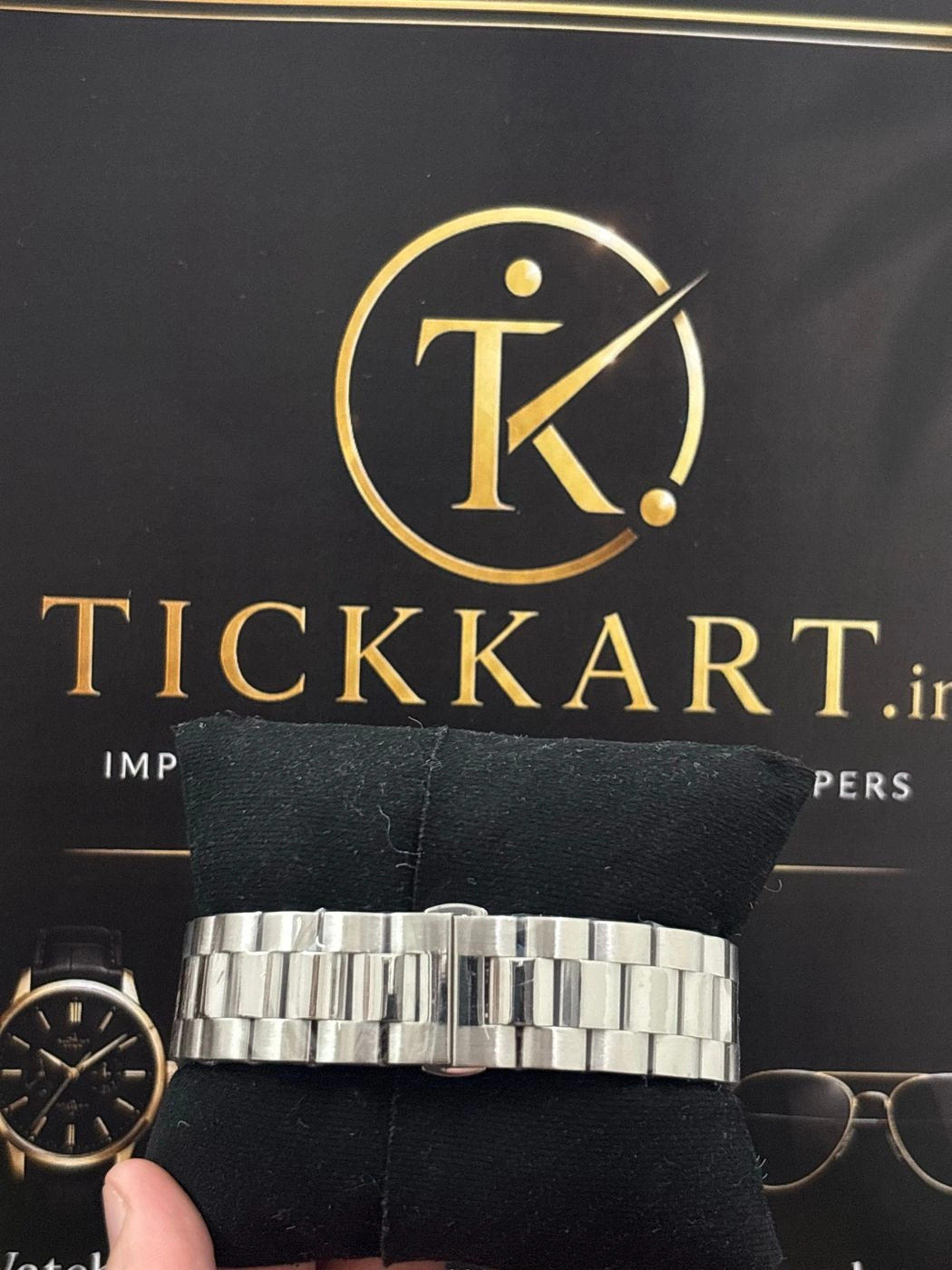 Tickkart FOS Roman Metal Silver Navy Blue 3