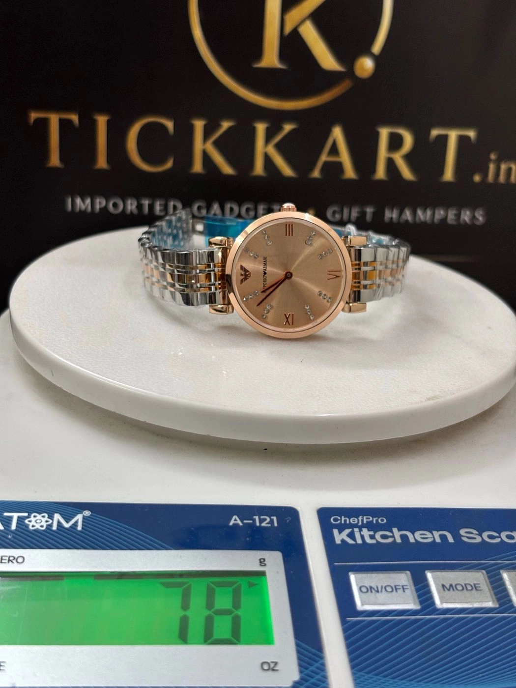 Tickkart ARM Dualtone peach Diamond Women 4