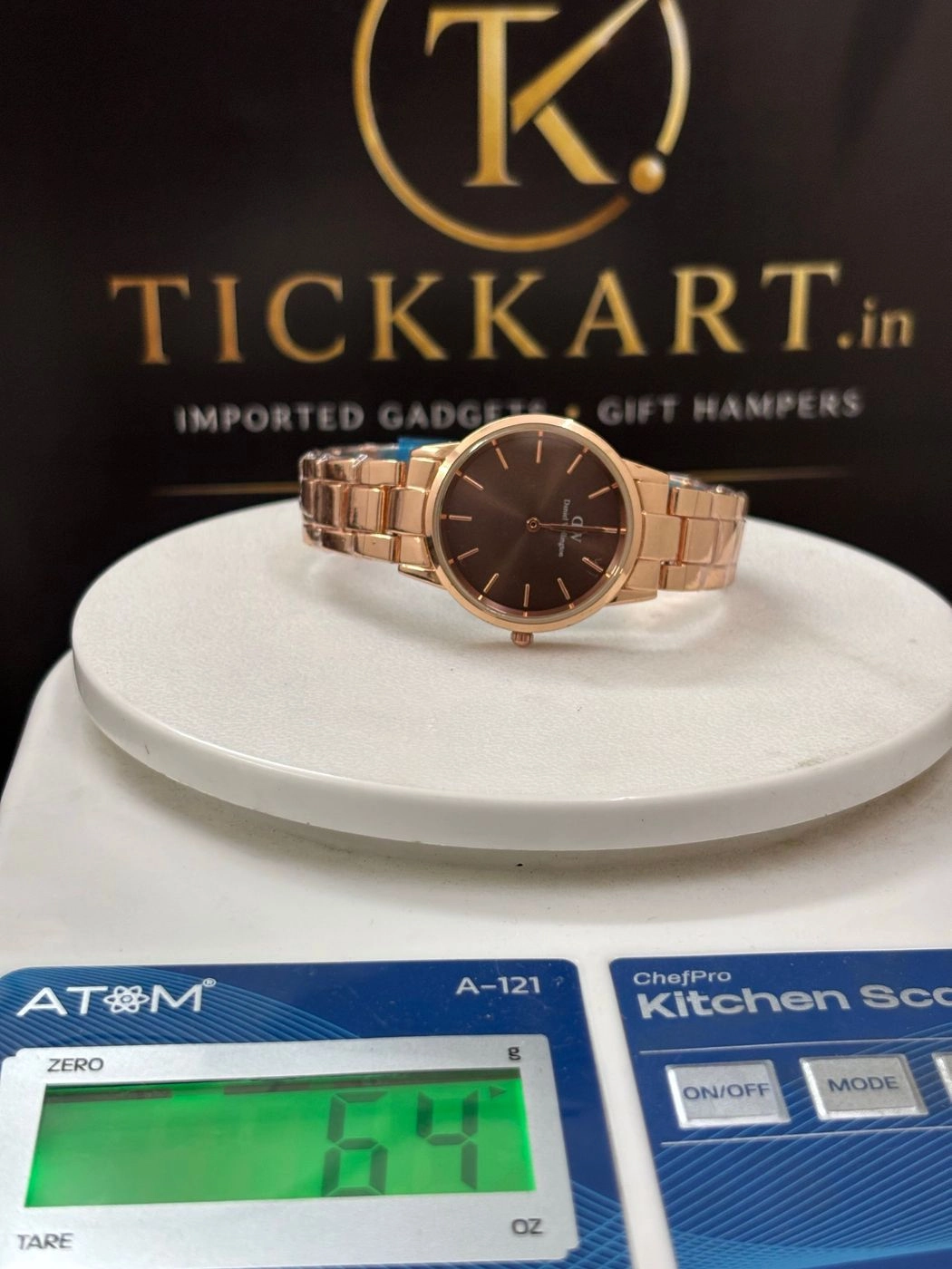 Tickkart DW Rosegold Brown Women 4
