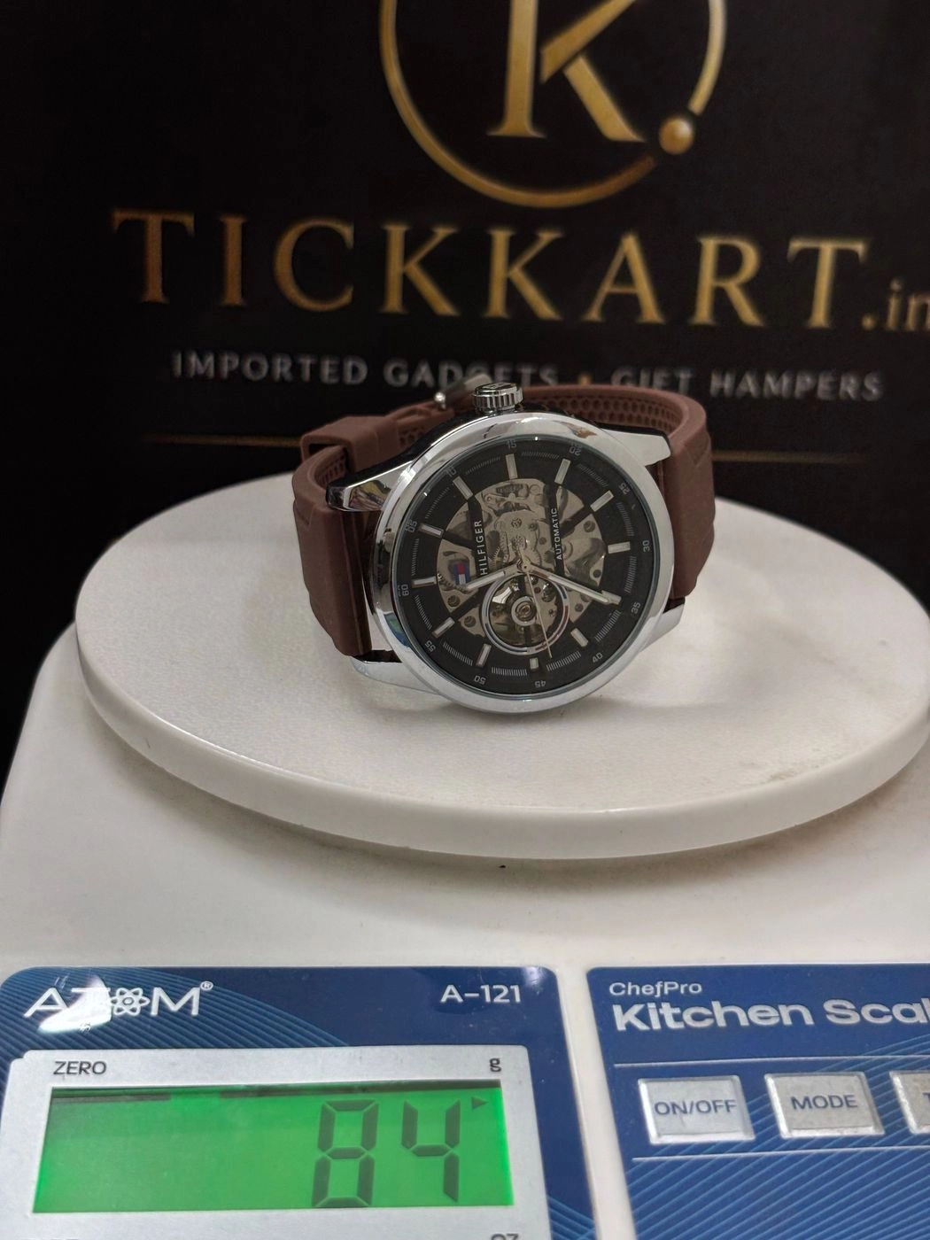 Tickkart Tommy auto Brown Silver Black Silicon 5
