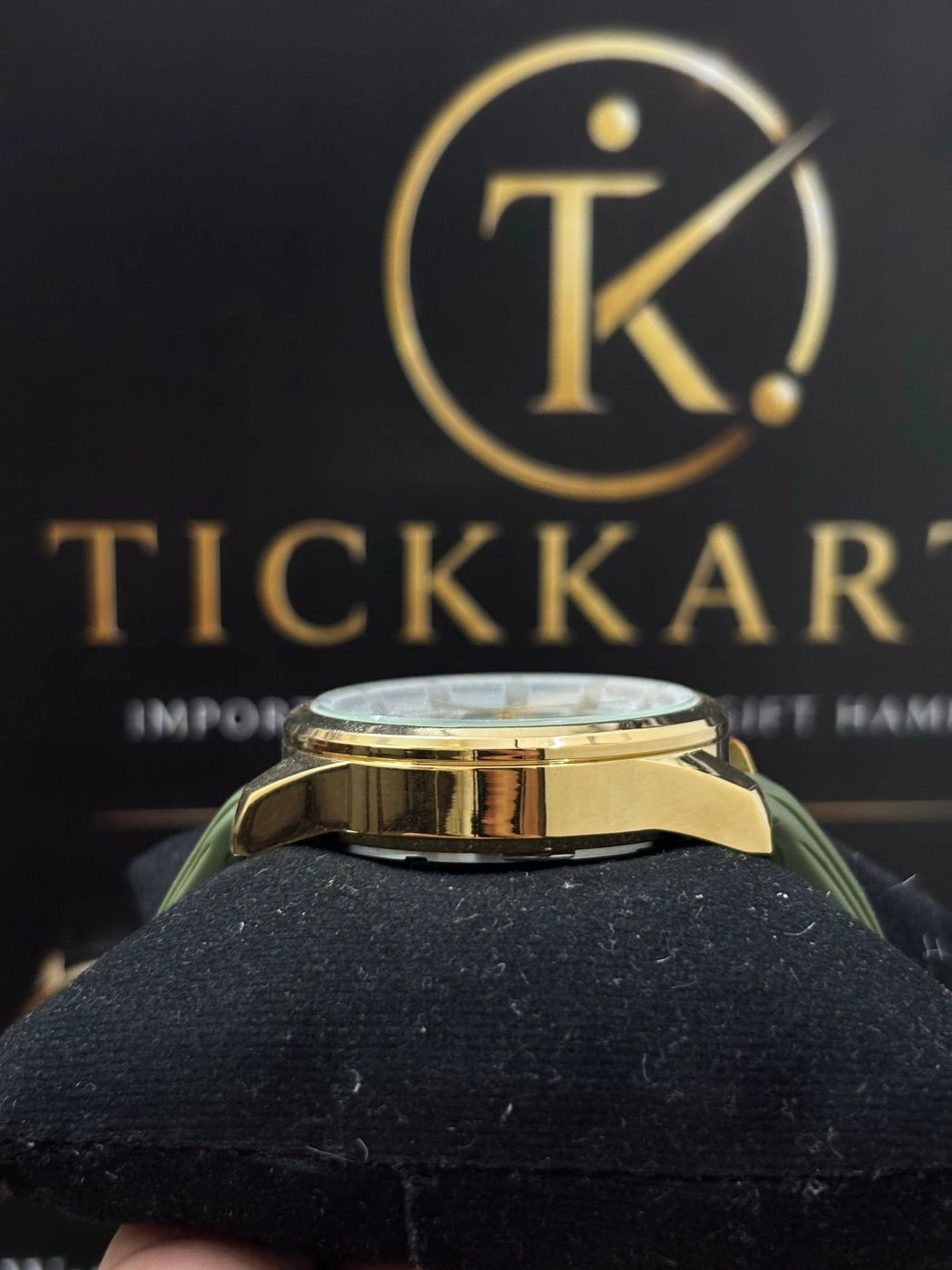 Tickkart Tommy auto Green Gold White Silicon 2