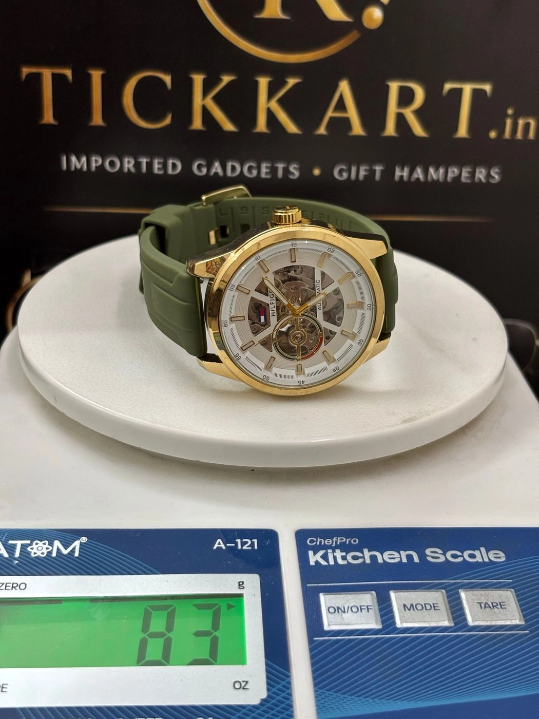 Tickkart Tommy auto Green Gold White Silicon 4