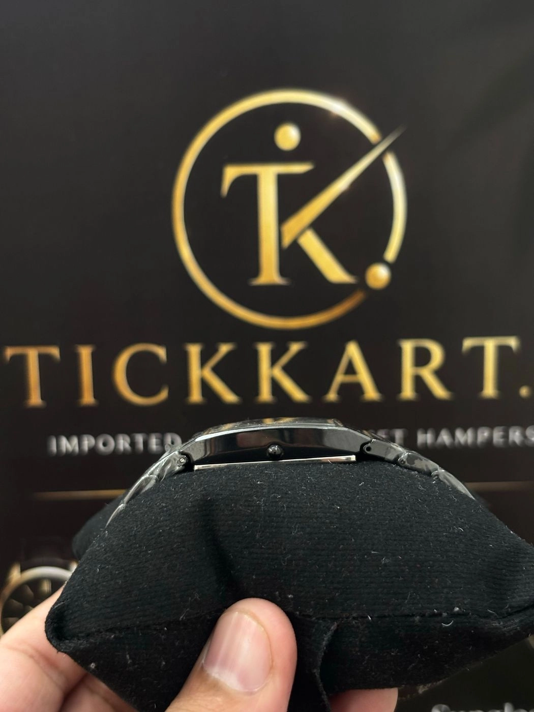 Tickkart Rectangle Ceramic Rad0 Unisex Black Silver 2