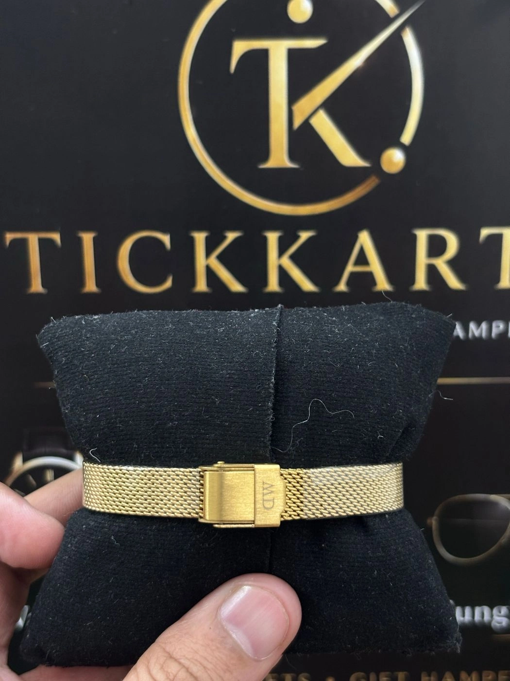 Tickkart Rectangle DW Gold Black Women 3