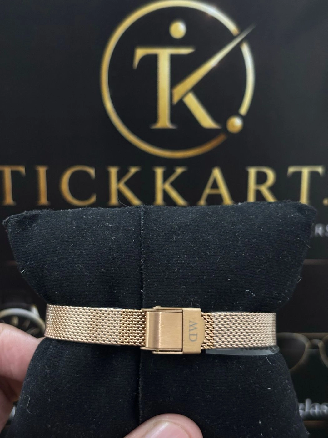 Tickkart Rectangle DW Rosegold Black Women 3