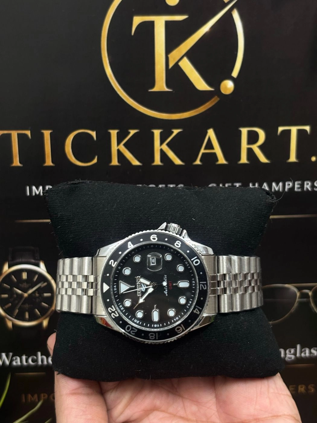 Tickkart SEIK0 Non Automatic Silver black 1