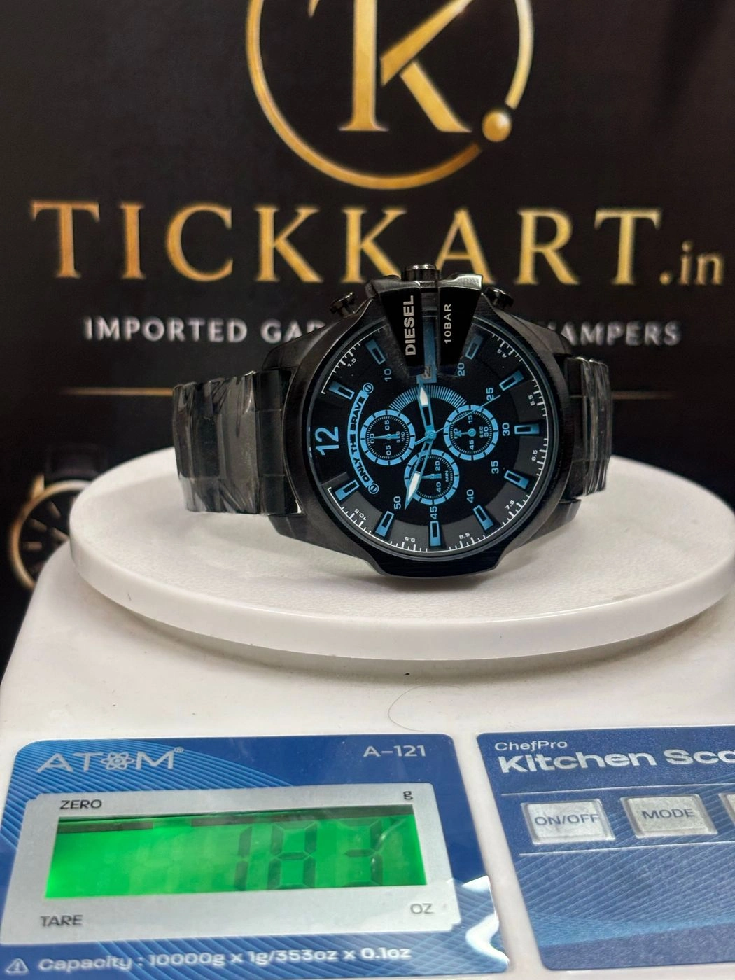 Tickkart DIES_EL 10 Bar Black Blue Glass 4