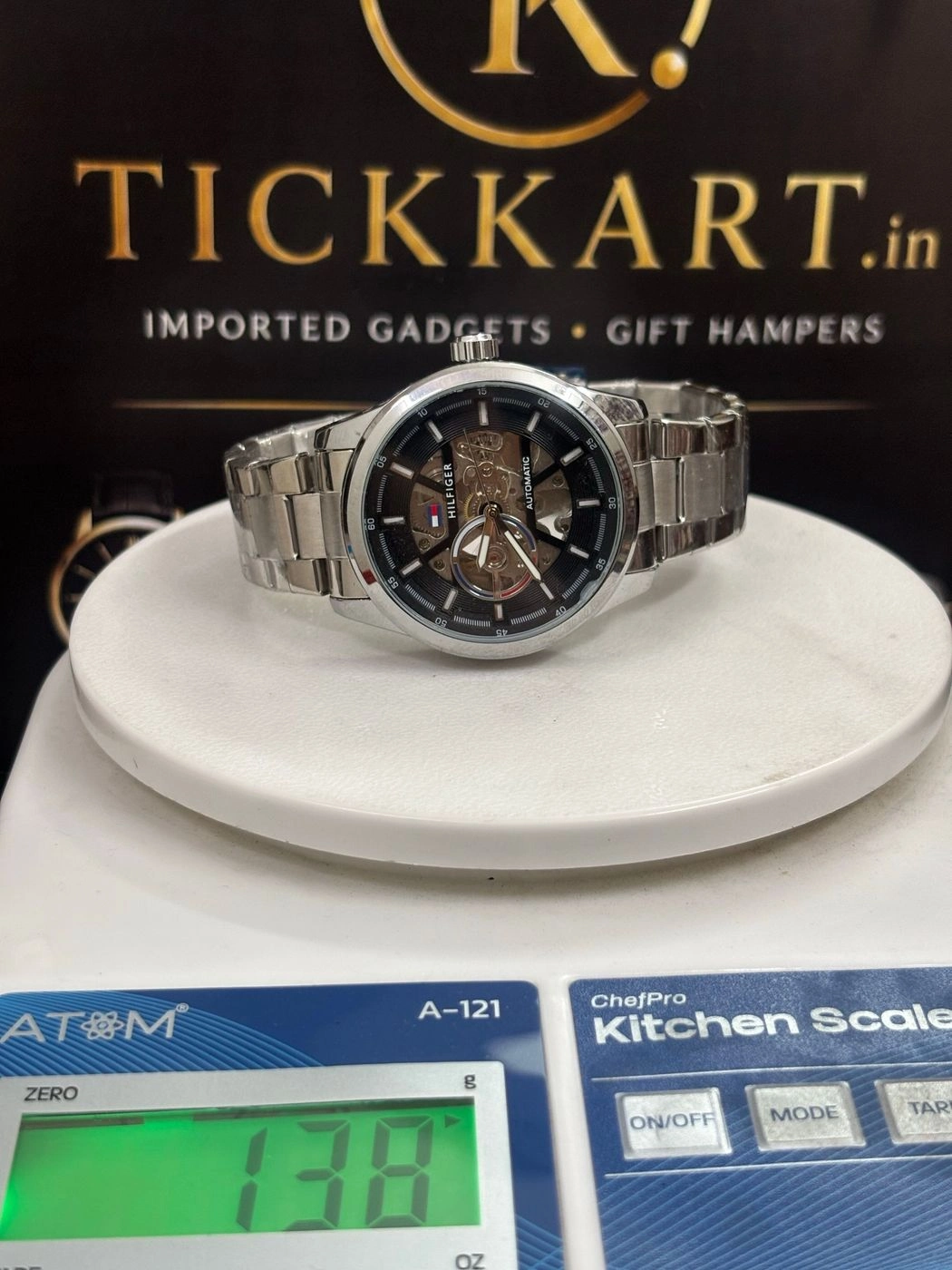 Tickkart Tommy Automatic Silver Black Metal 4