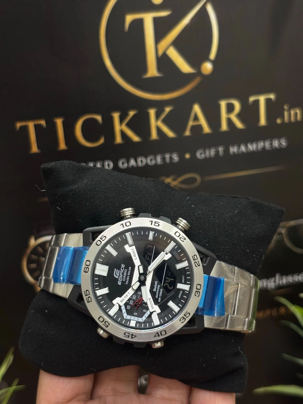Tickkart Edif Toughsolar Silver Black Metal 1