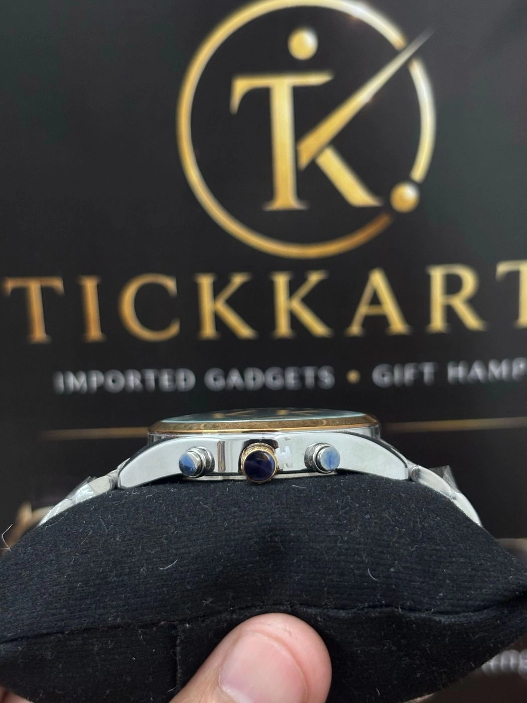 Tickkart H Boss Chronograph dualtone black 2