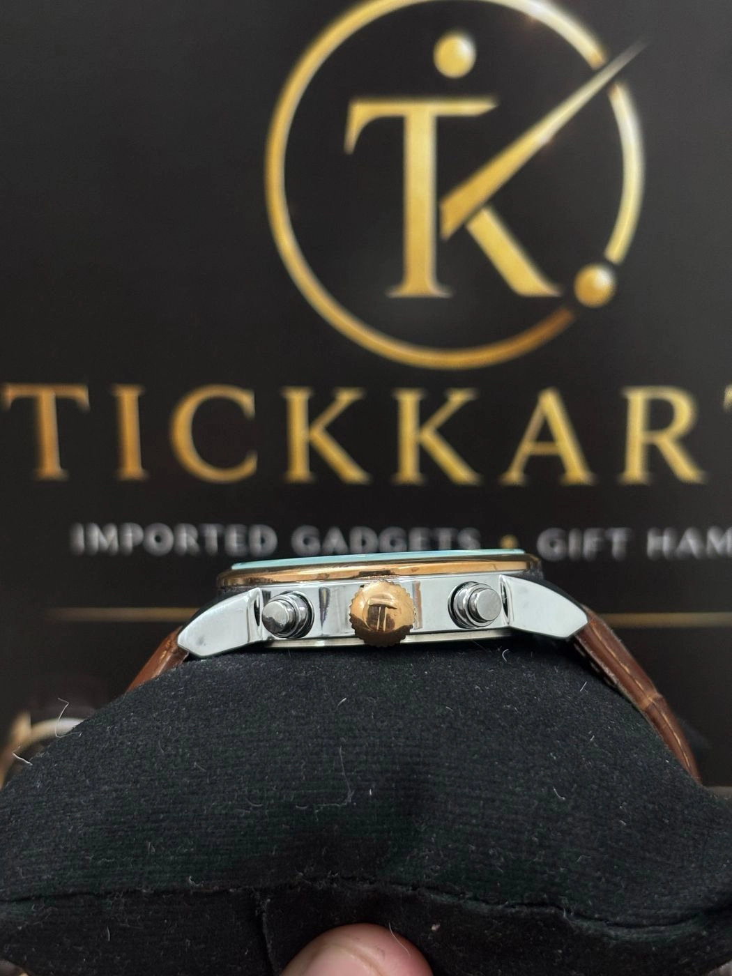 Tickkart Tis chemin Brown Dualtone white Leather 2