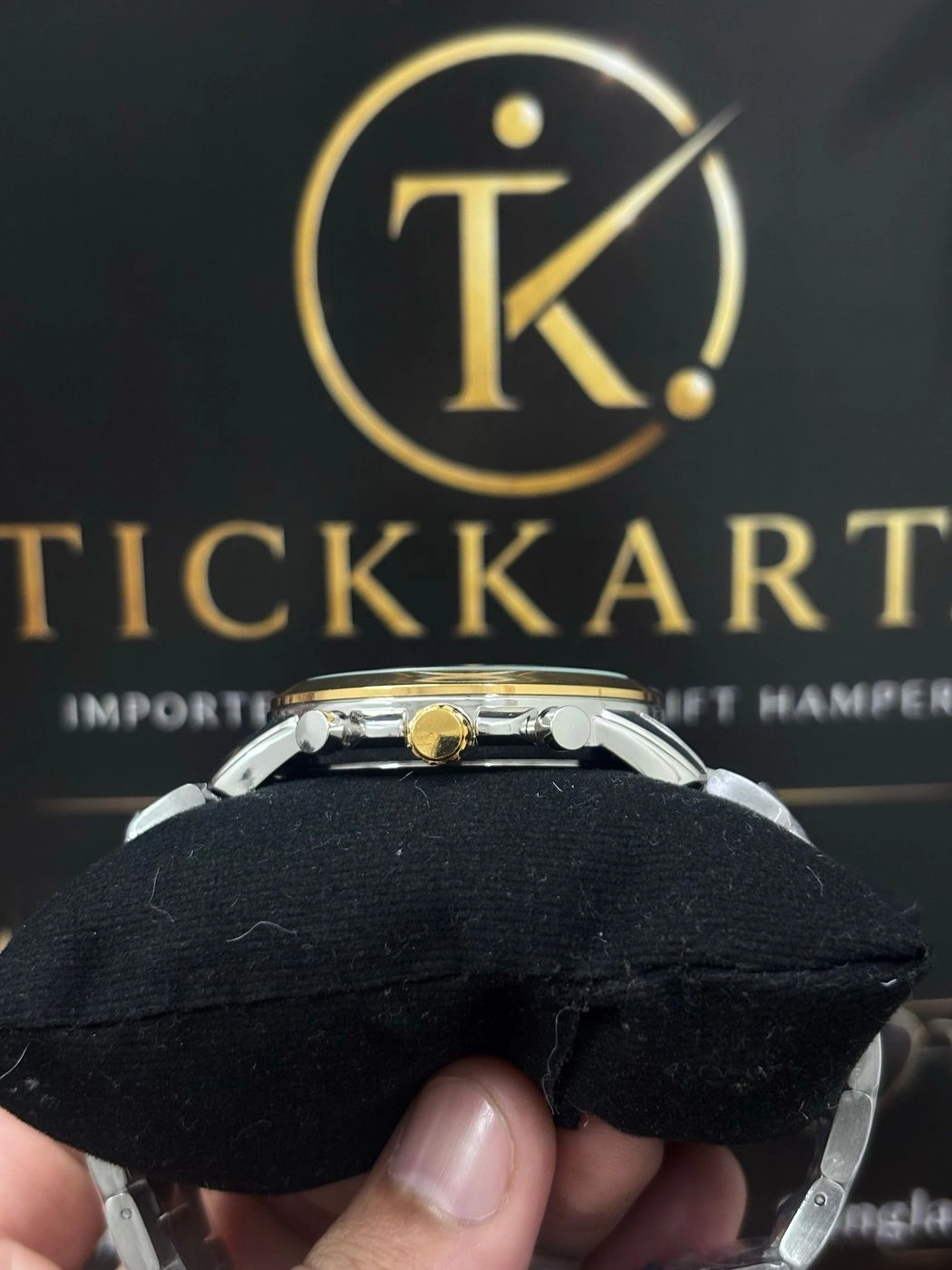 Tickkart FOS Roman Metal Dualtone Gold White 2