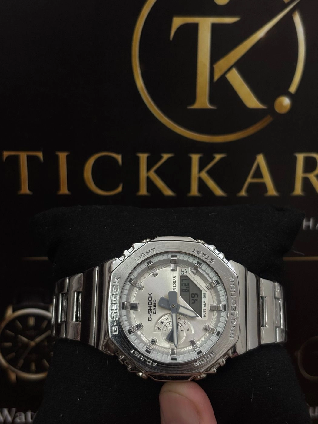 Tickkart Gshok Gm2100 Metal white 1