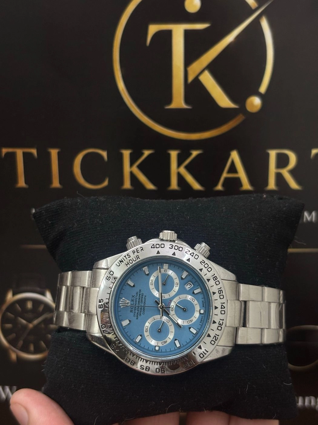 Tickkart Role_x Daytona Silver Blue 1