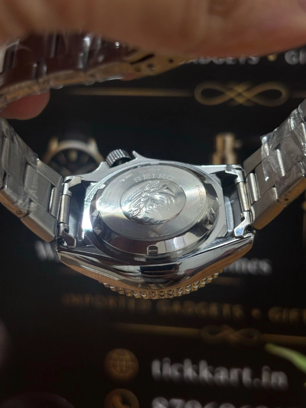 Tickkart seik_0 day date red blue bezel 2