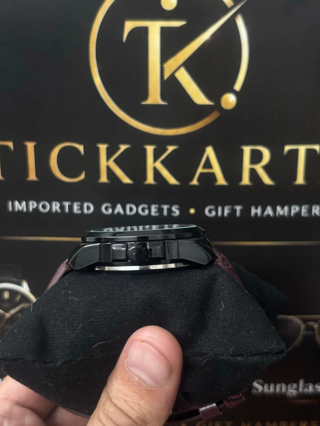 Tickkart Arm X automatic leather Brown black 2