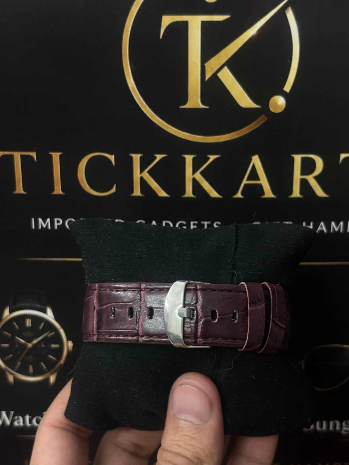 Tickkart Arm X automatic leather Brown black 3