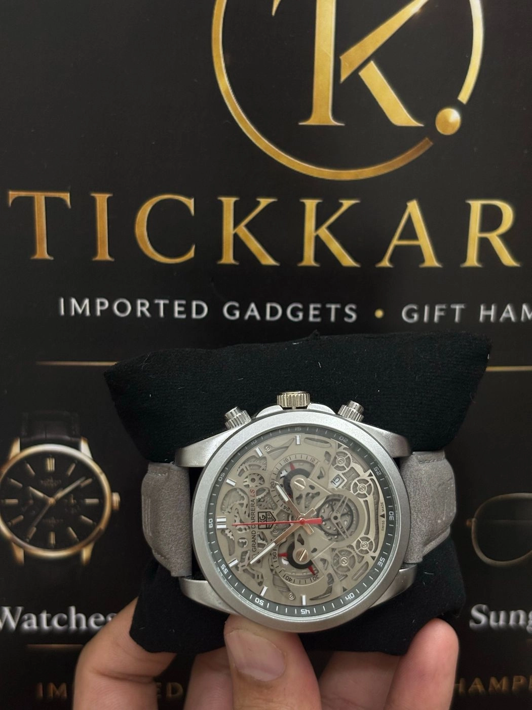 Tickkart Tag Heue_R CR7 Grey Leather 1