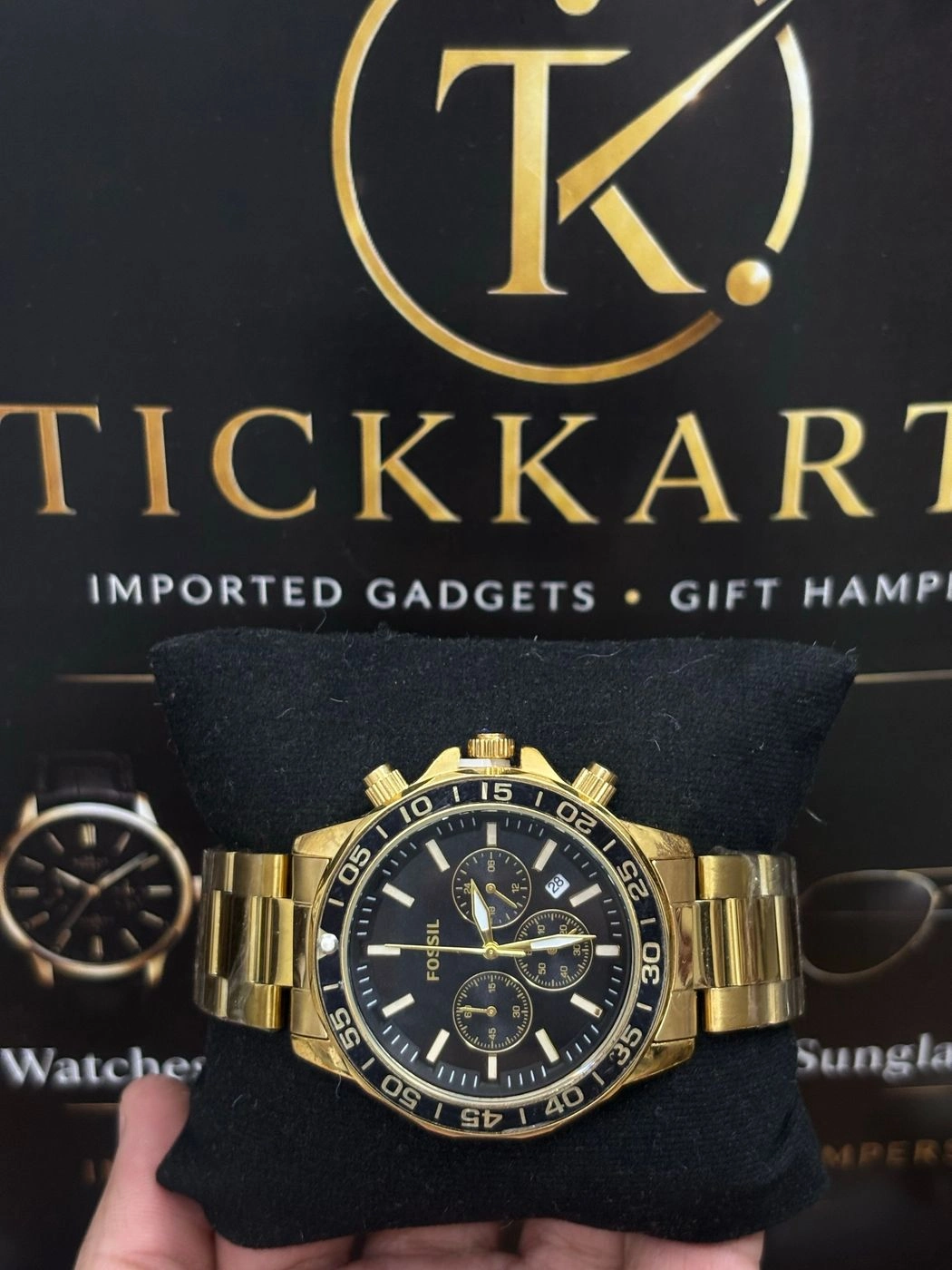 Tickkart Fos 30-60 Metal Gold Black Chronograph 1