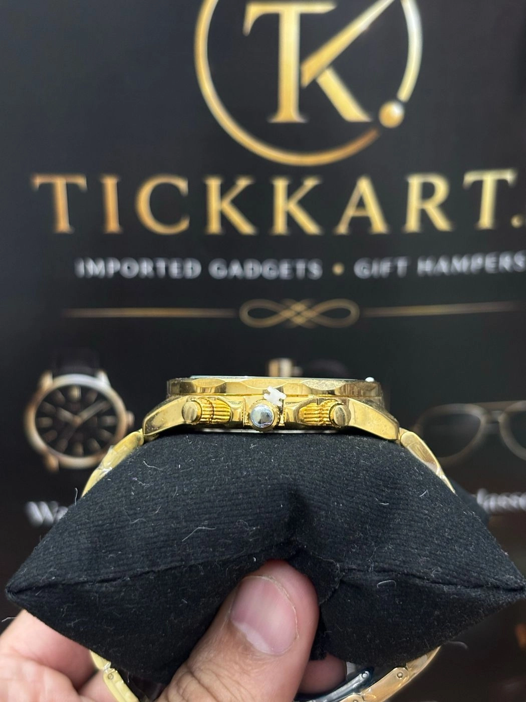 Tickkart Fos 30-60 Metal Gold Black Chronograph 2