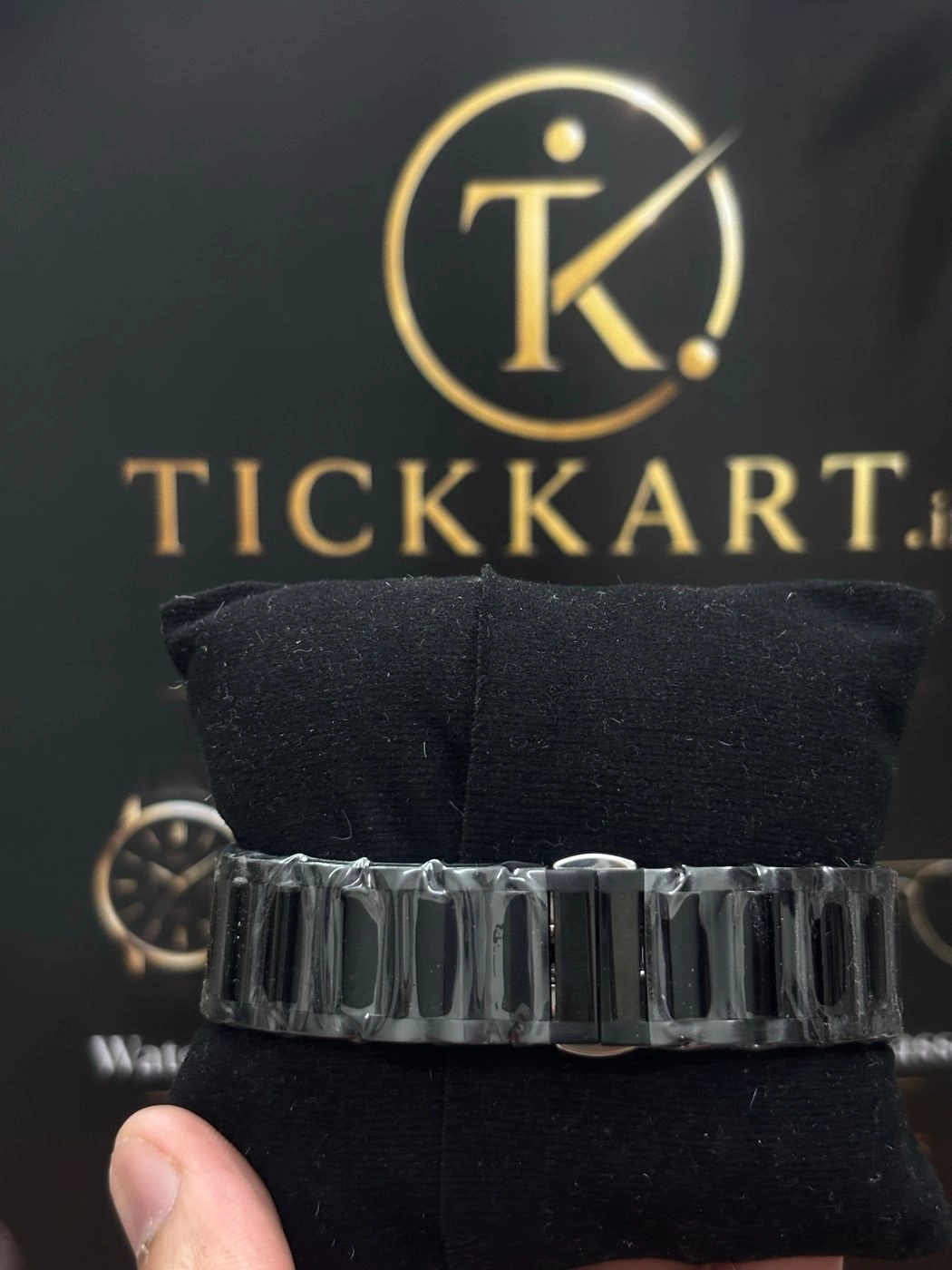 Tickkart Arman X 38mm Square Metal Full Black 3