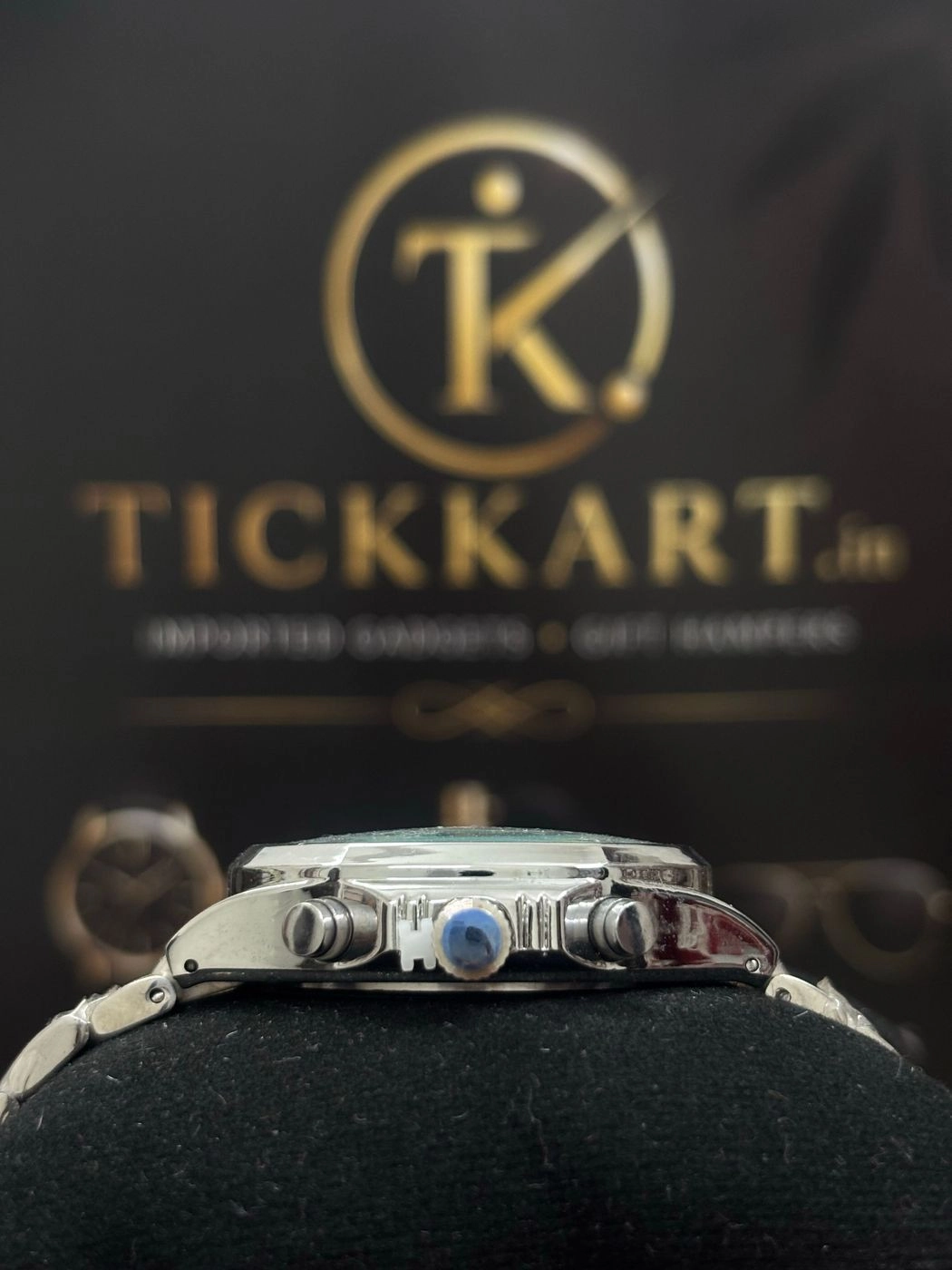 Tickkart Arman X 38mm Square Metal Silver White 2