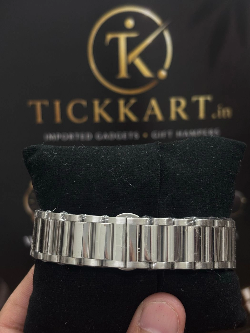 Tickkart Arman X 38mm Square Metal silver Tiffiny 3
