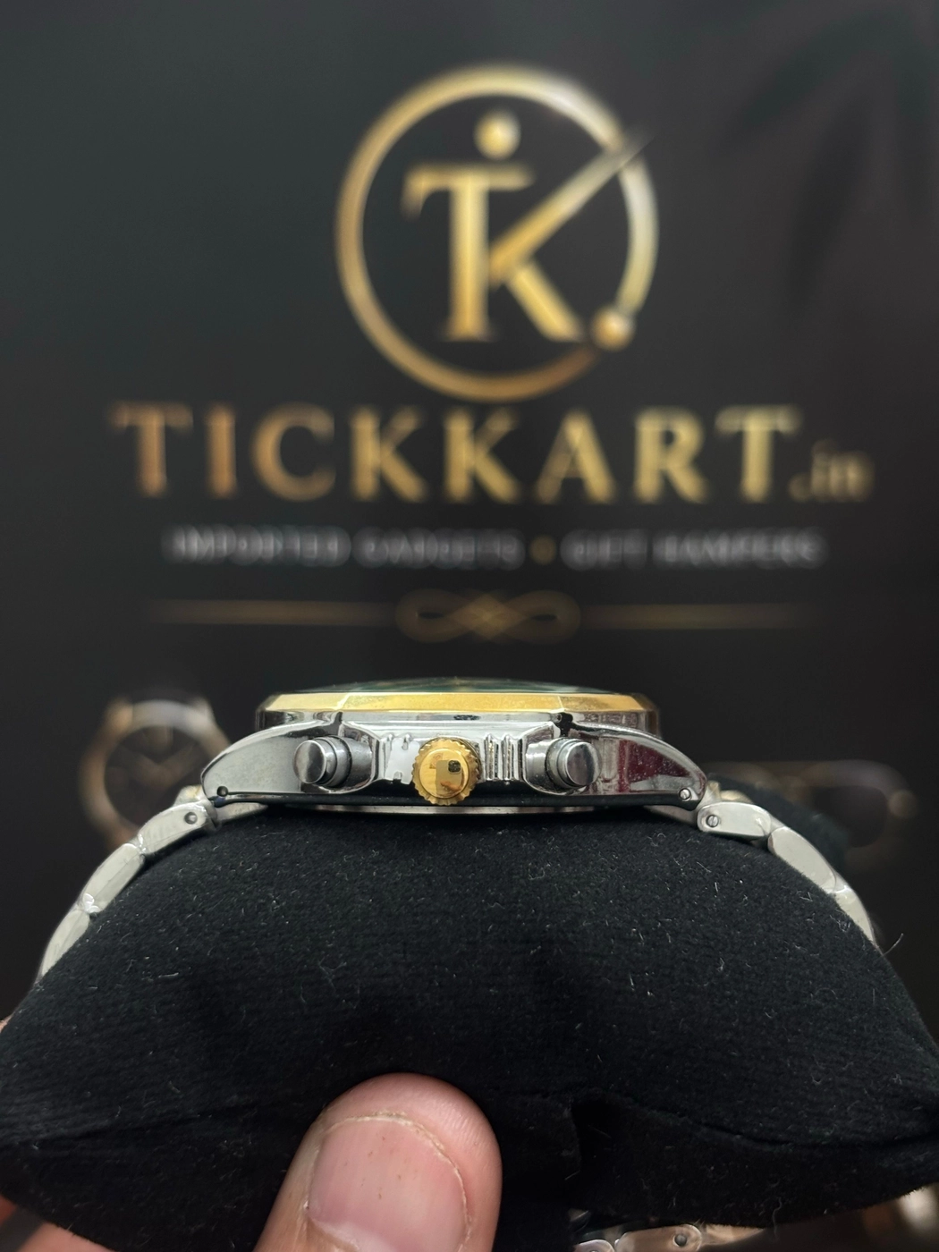 Tickkart Arman X 38mm Square Metal Dualtone Green 2