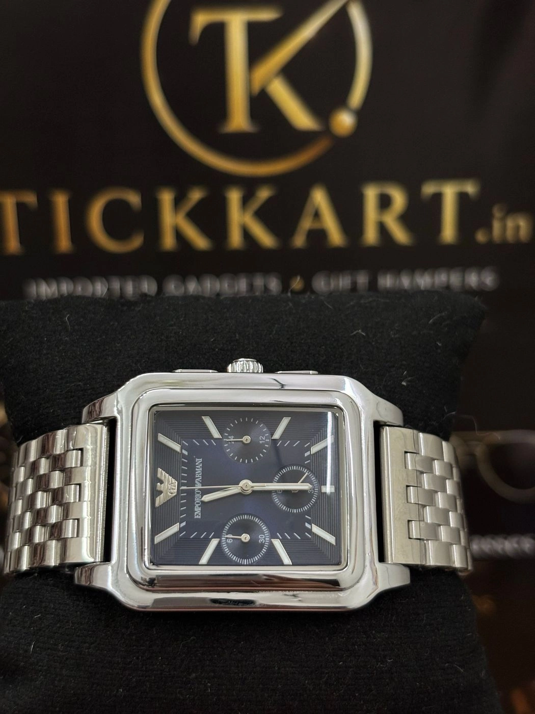 Tickkart Arman_ i AR11750 Silver Blue Rect dial 1