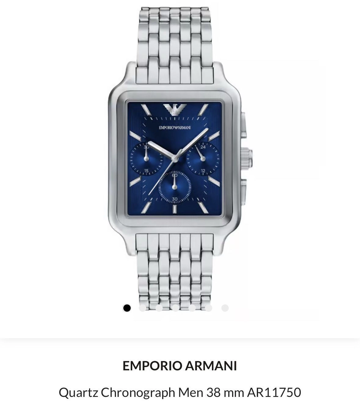 Tickkart Arman_ i AR11750 Silver Blue Rect dial 4