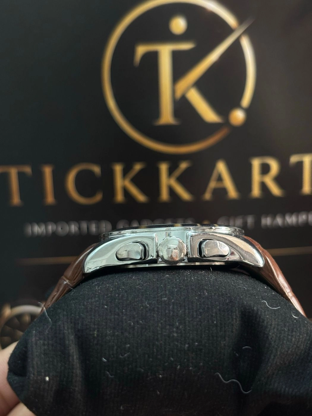 Tickkart Tisso_ t Silver black regular leather 2