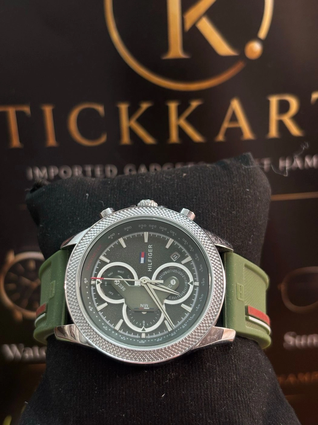 tickkart tommy silicon silver green clark 1