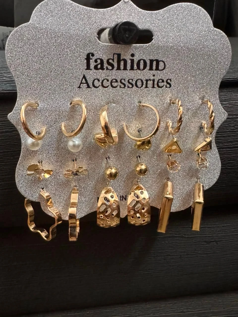 6-Pair Gold-Tone Fashion Earring Set 2