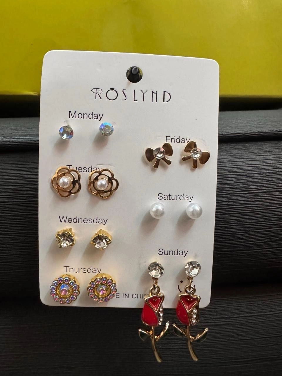 Floral & Rose Accent Daily Earring Multipack 3
